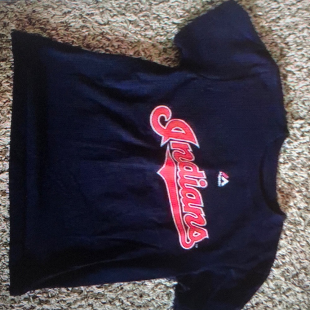 Majestic Boys navy blue Indians short